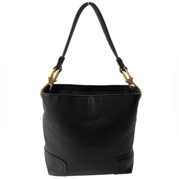 Handbags - Elegant Black Faux Leather Shoulder Bag